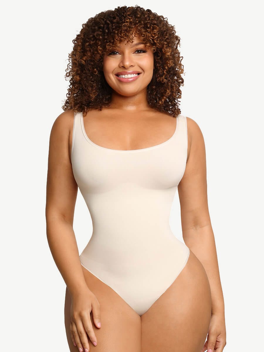Women's Bodysuit – Eco-Friendly Seamless Belly Control Thong Shapewear