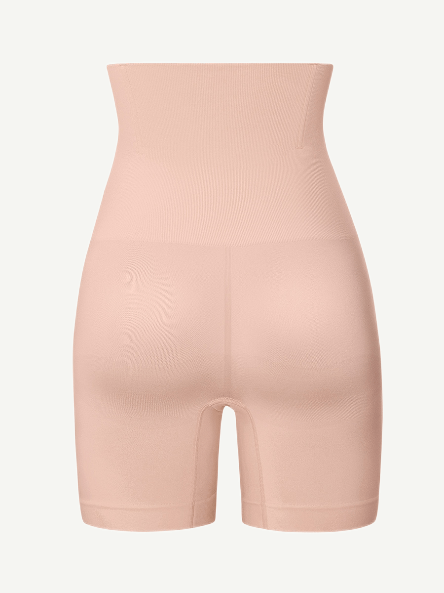 Women's Shapewear Shorts – Seamless Double-Layer Tummy Panel with 4 Steel Bones