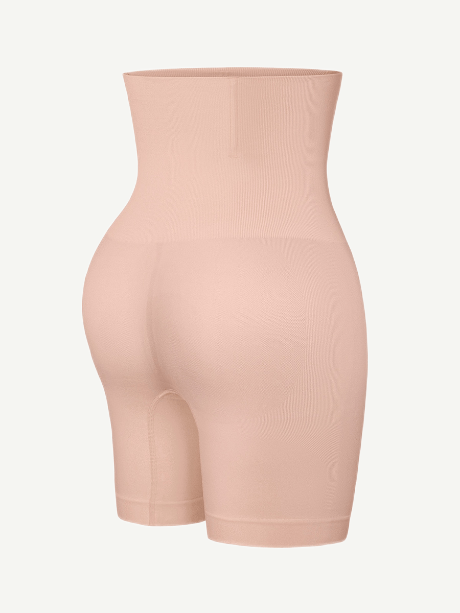 Women's Shapewear Shorts – Seamless Double-Layer Tummy Panel with 4 Steel Bones