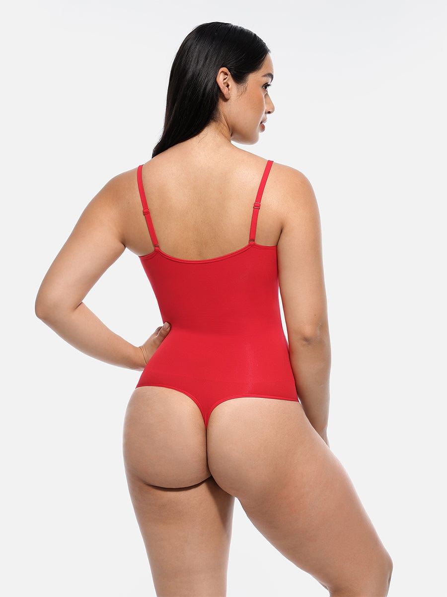 Women's Seamless Bodysuit – Sculpting Covered-Bust Jumpsuit Thong Shapewear