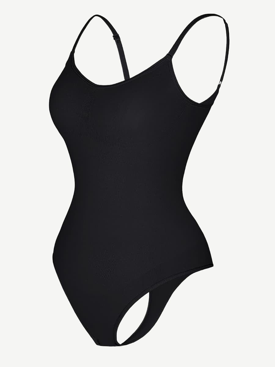 Women's Seamless Bodysuit – Sculpting Covered-Bust Jumpsuit Thong Shapewear