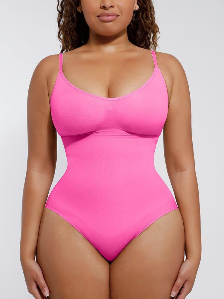 Women's Seamless Bodysuit – Sculpting Covered-Bust Jumpsuit Thong Shapewear