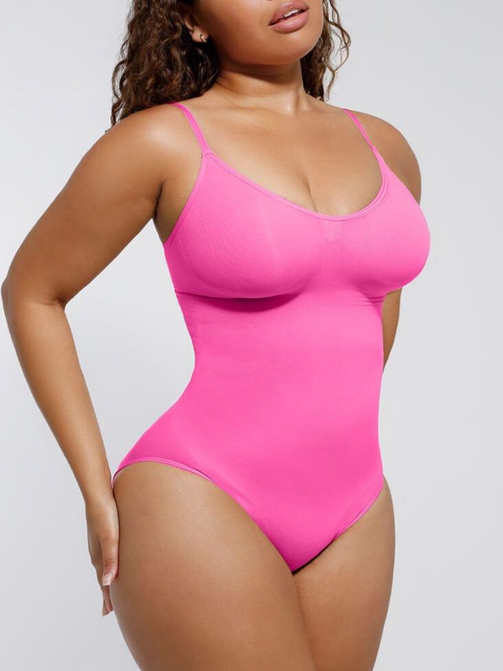 Women's Seamless Bodysuit – Sculpting Covered-Bust Jumpsuit Thong Shapewear