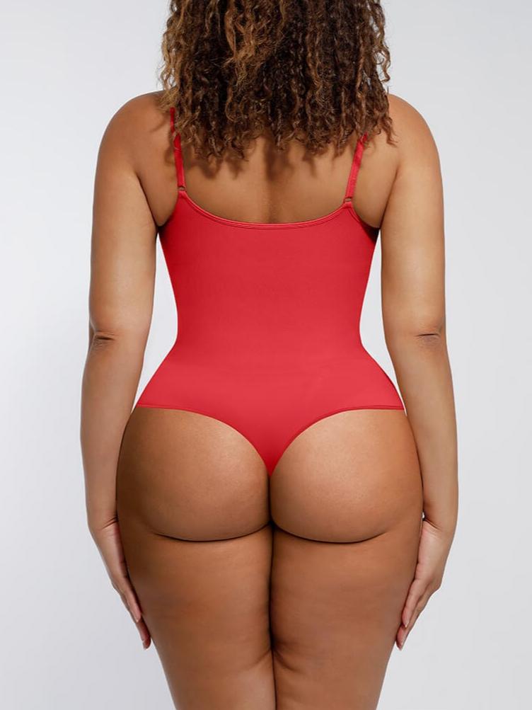 Women's Seamless Bodysuit – Sculpting Covered-Bust Jumpsuit Thong Shapewear