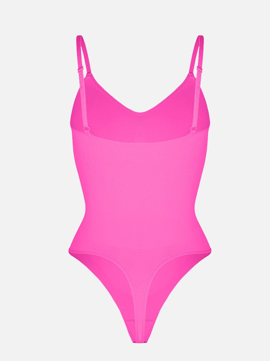 Women's Seamless Bodysuit – Sculpting Covered-Bust Jumpsuit Thong Shapewear