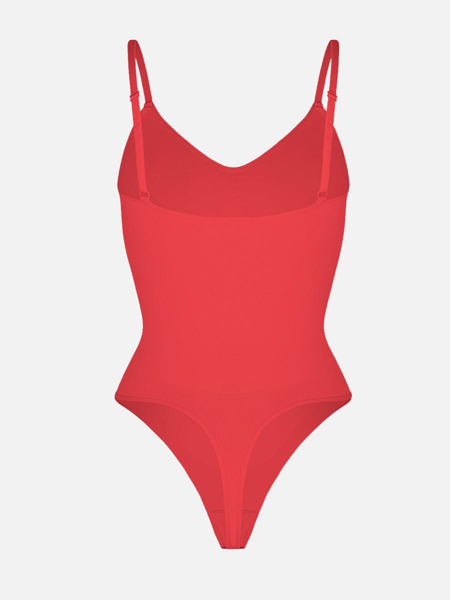 Women's Seamless Bodysuit – Sculpting Covered-Bust Jumpsuit Thong Shapewear