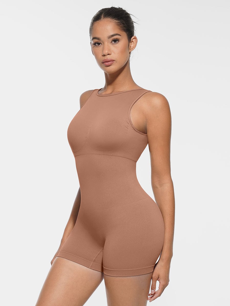 Women's Shapewear – Round Neck Seamless U-Back with Removable Cups