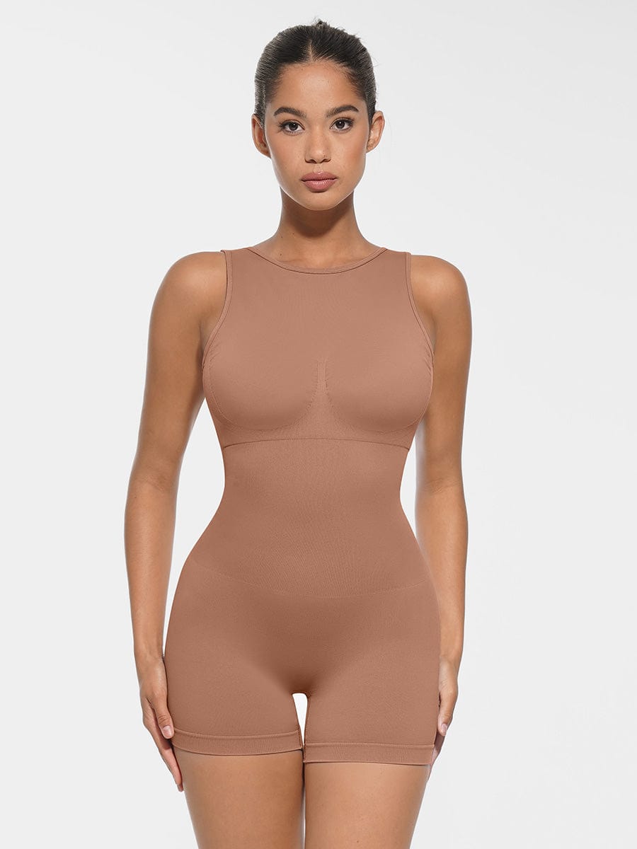 Women's Shapewear – Round Neck Seamless U-Back with Removable Cups