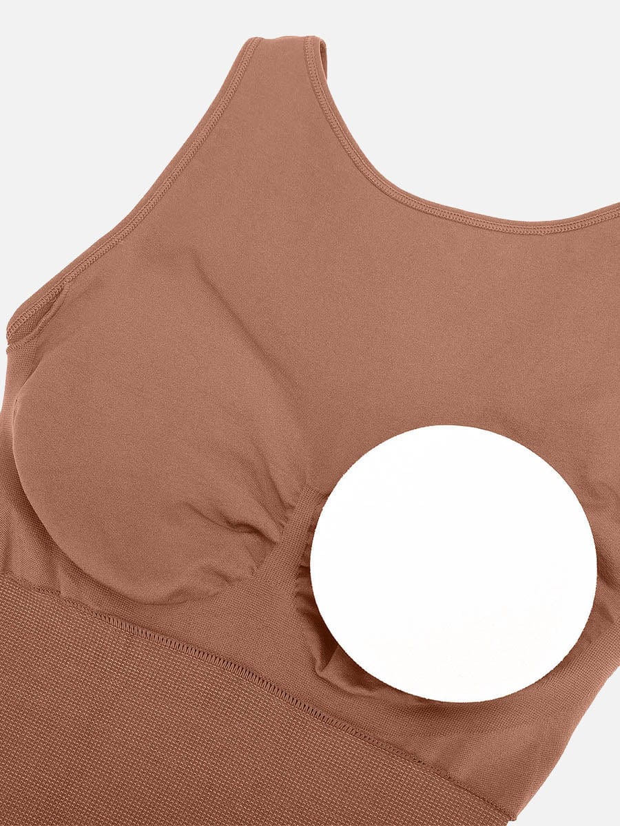 Women's Shapewear – Round Neck Seamless U-Back with Removable Cups