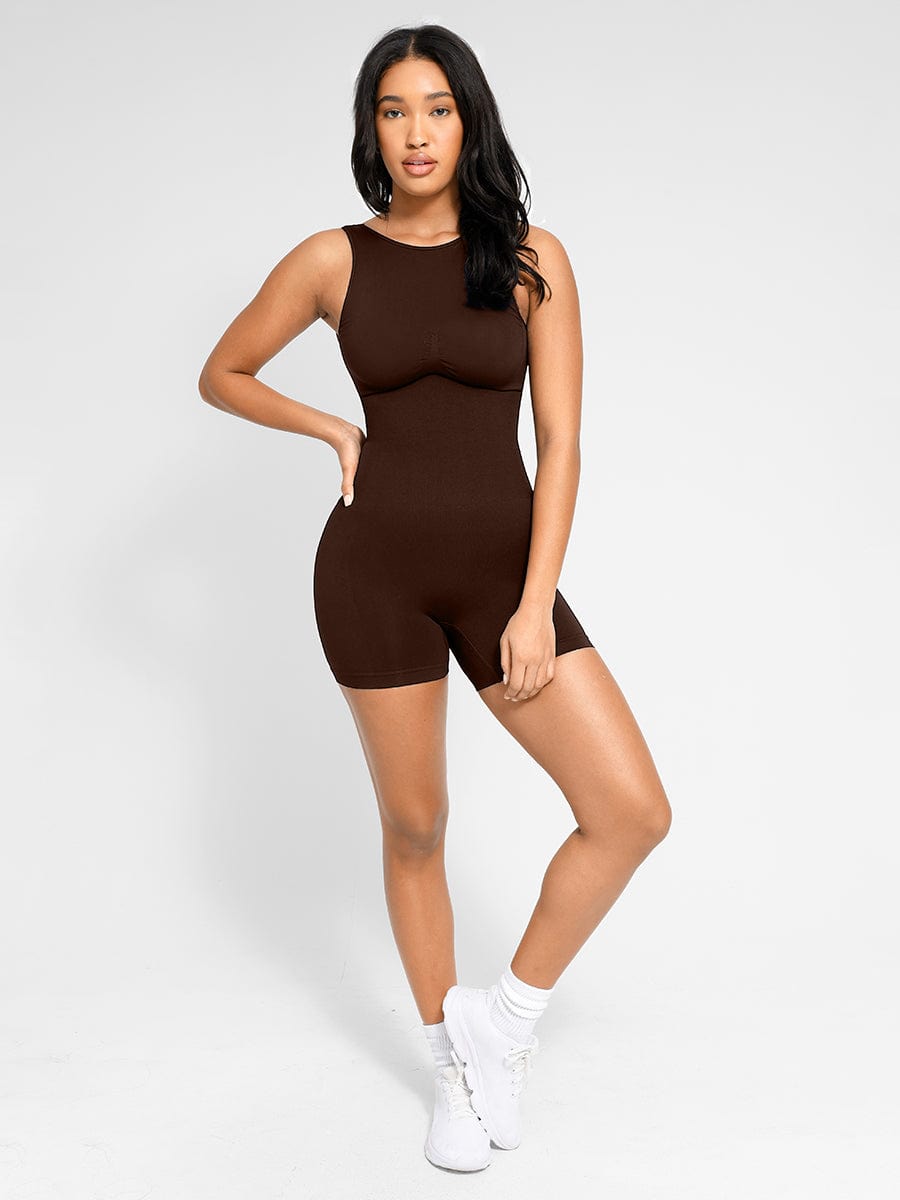 Women's Shapewear – Round Neck Seamless U-Back with Removable Cups