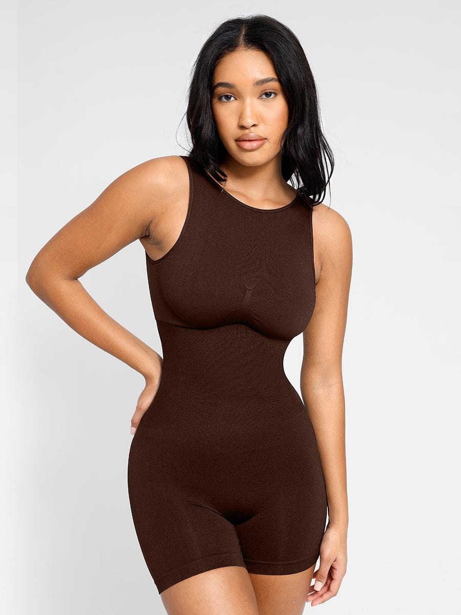 Women's Shapewear – Round Neck Seamless U-Back with Removable Cups