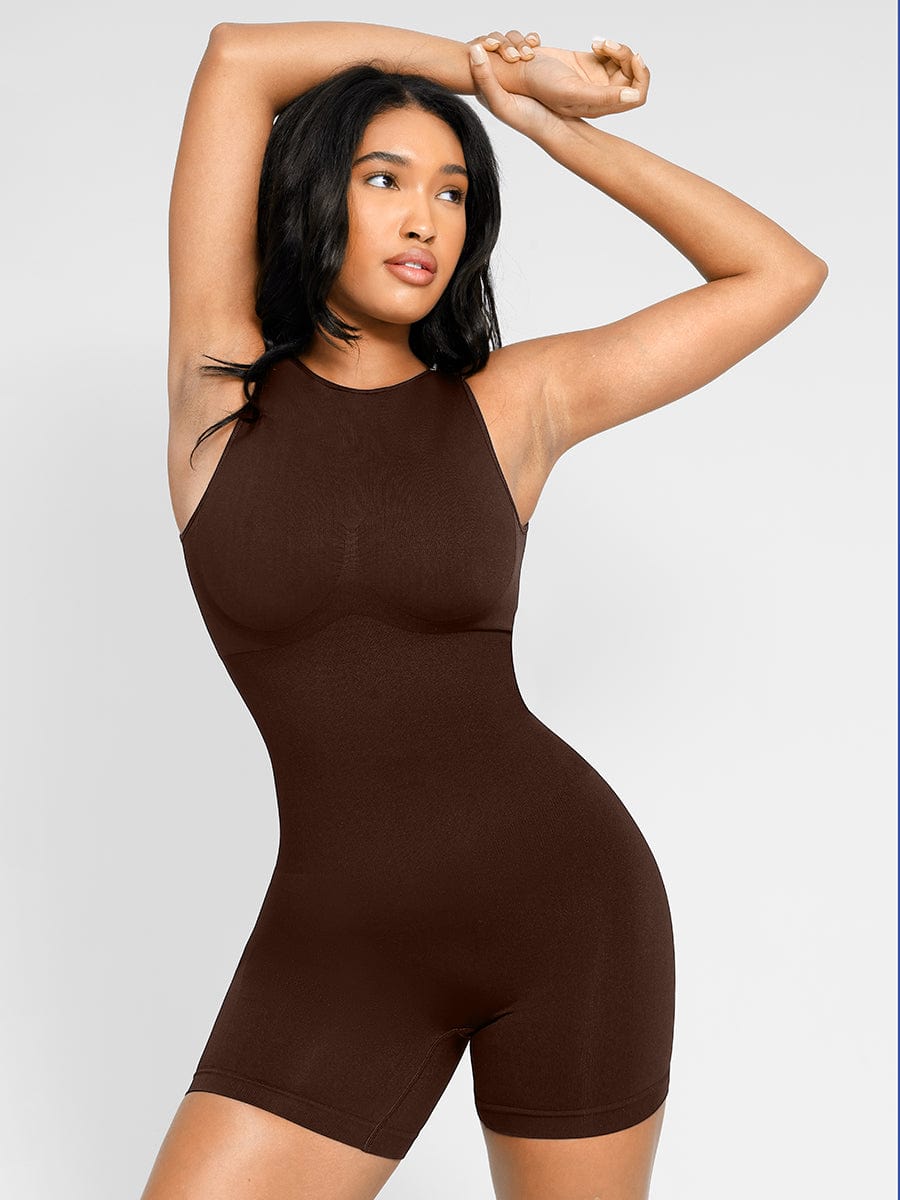 Women's Shapewear – Round Neck Seamless U-Back with Removable Cups