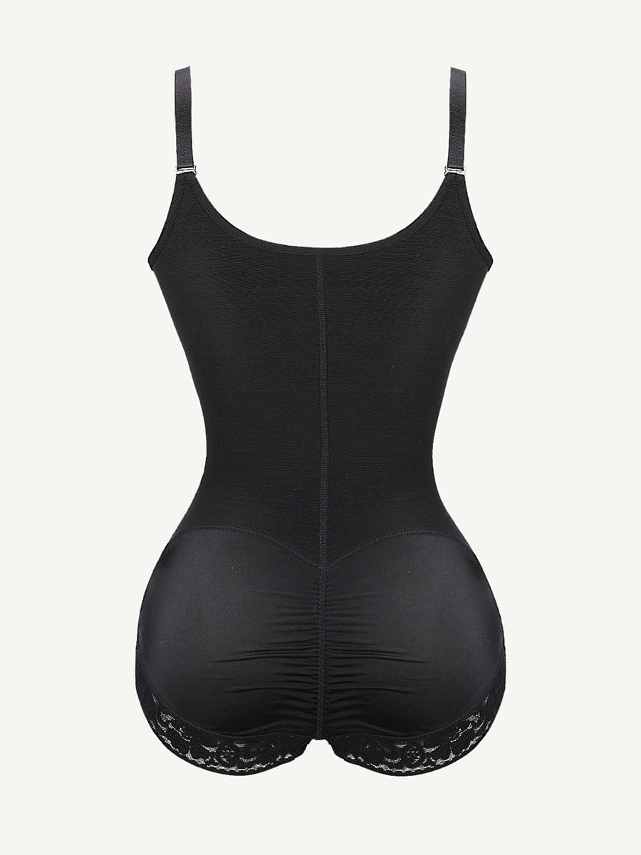 Women's Shapewear – U-Bust Lifting Front-Zipper Lace Bodysuit