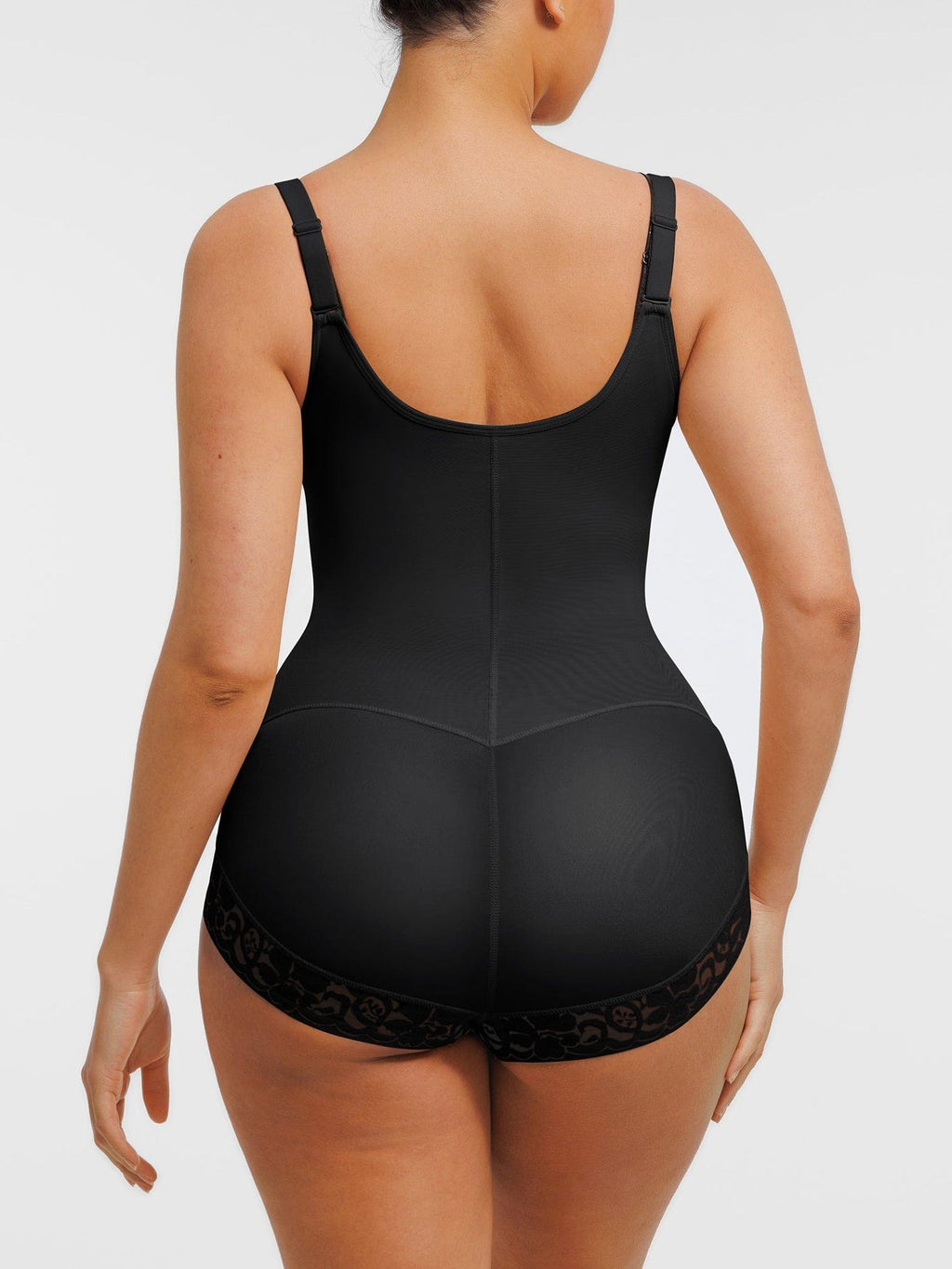 Women's Shapewear – U-Bust Lifting Front-Zipper Lace Bodysuit