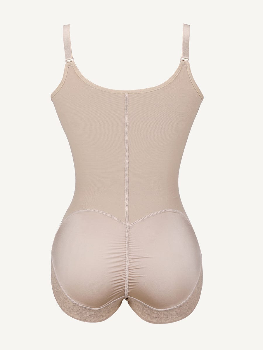 Women's Shapewear – U-Bust Lifting Front-Zipper Lace Bodysuit