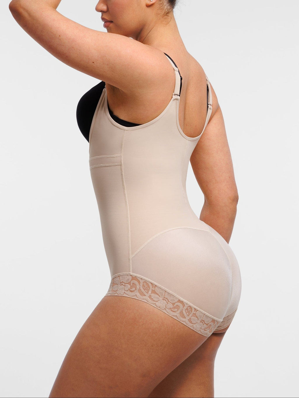 Women's Shapewear – U-Bust Lifting Front-Zipper Lace Bodysuit